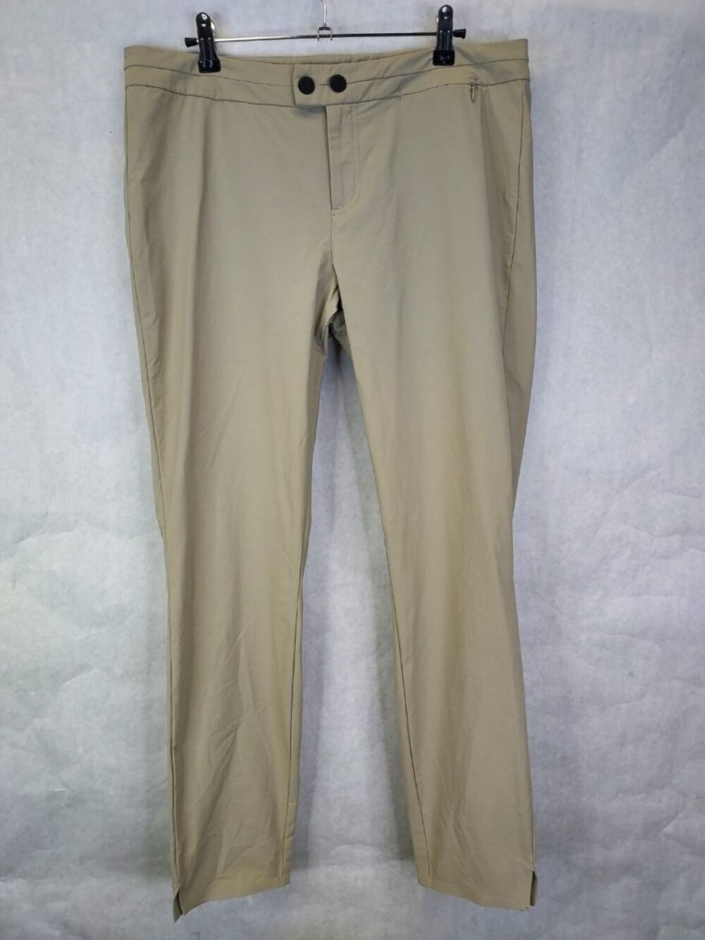 GRAMICCI Performance Pants Women's 10 Tapered Tan Stretch Nylon Utility Gorpcore